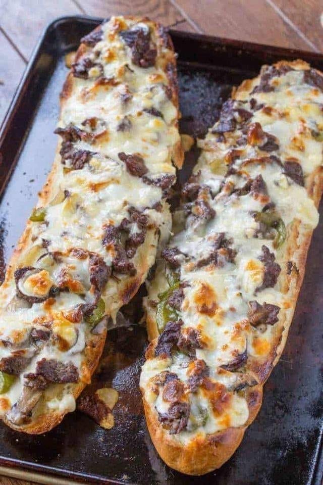 Philly Cheese Steak Cheesy Bread