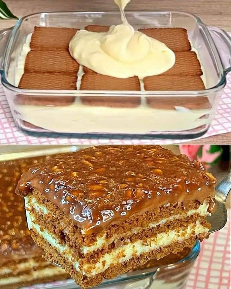 NO-BAKE COOKIE CAKE