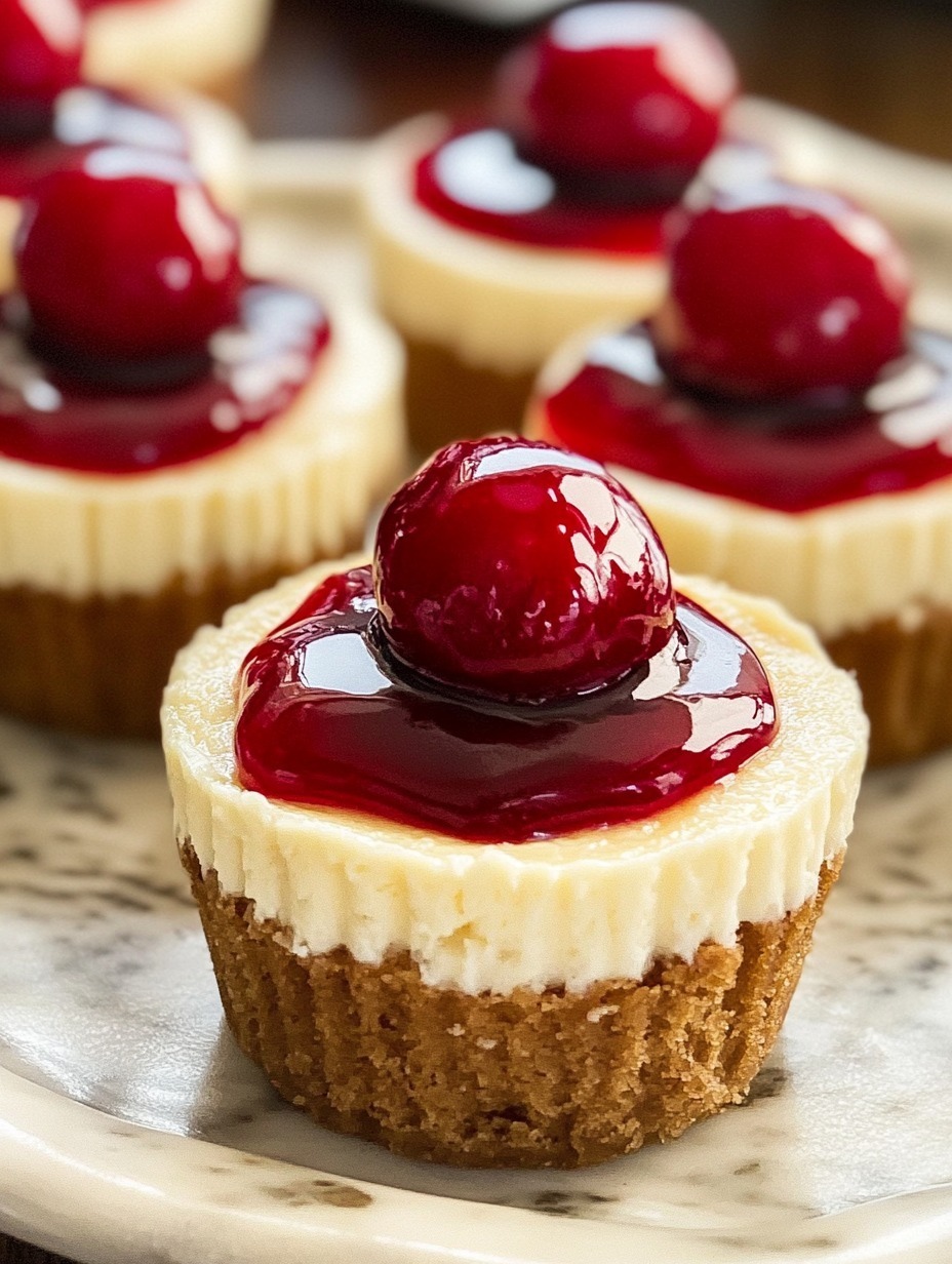 Mini Cherry Cheesecakes