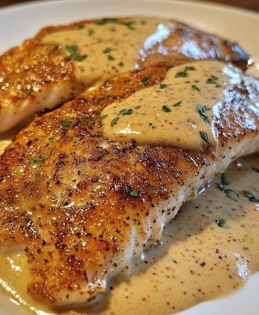 Red Snapper with Creamy Creole Sauce