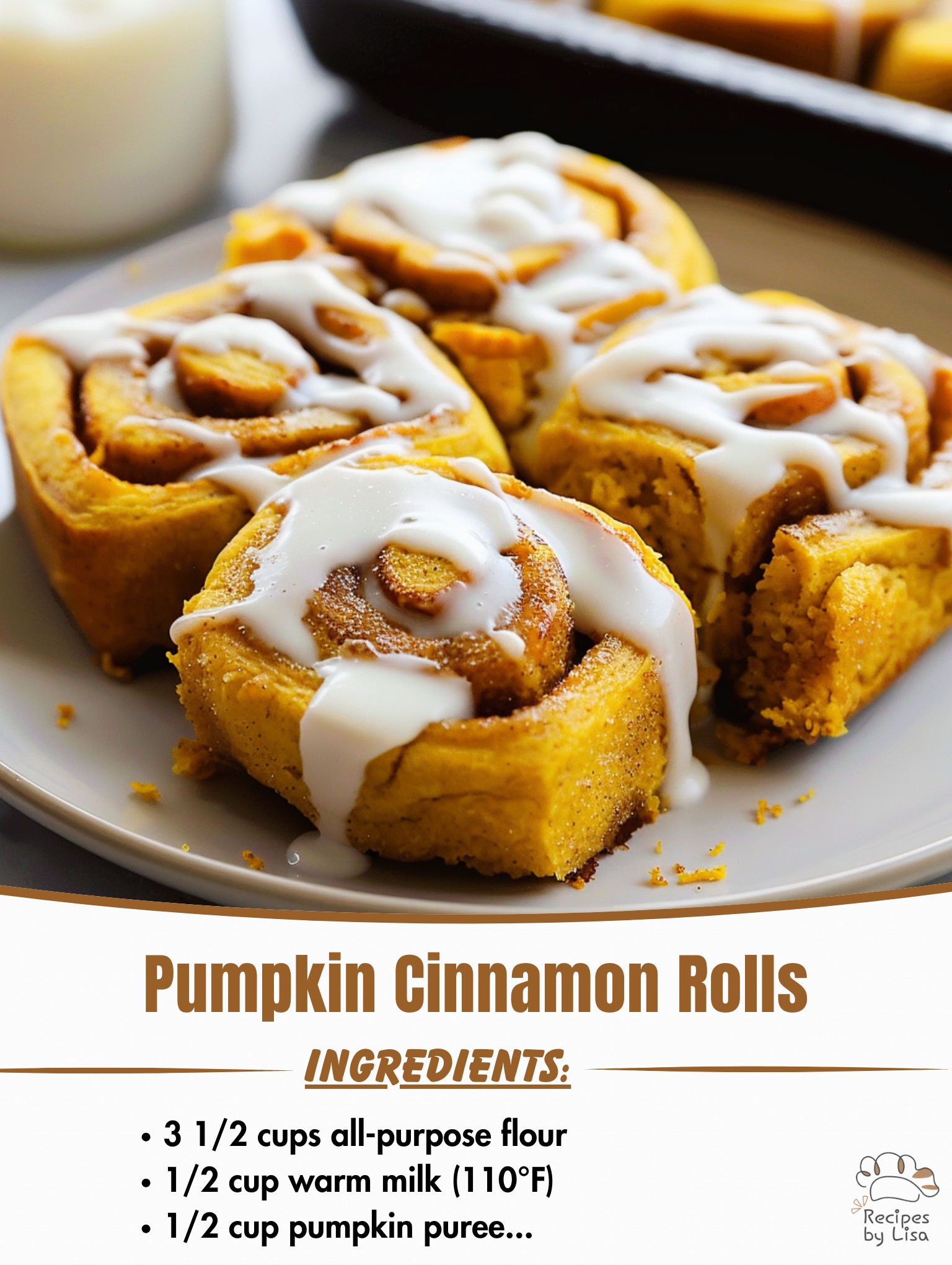  Pumpkin Cinnamon Rolls 