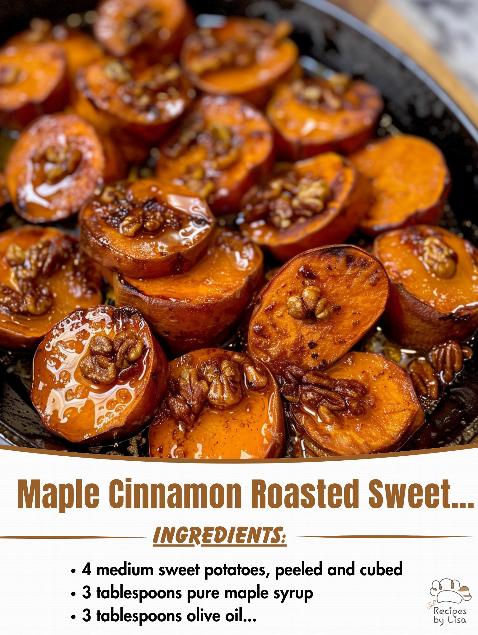  Maple Cinnamon Roasted Sweet Potatoes 