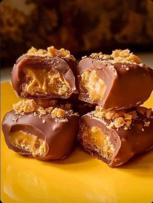 Chocolate Caramel Crunch Bites