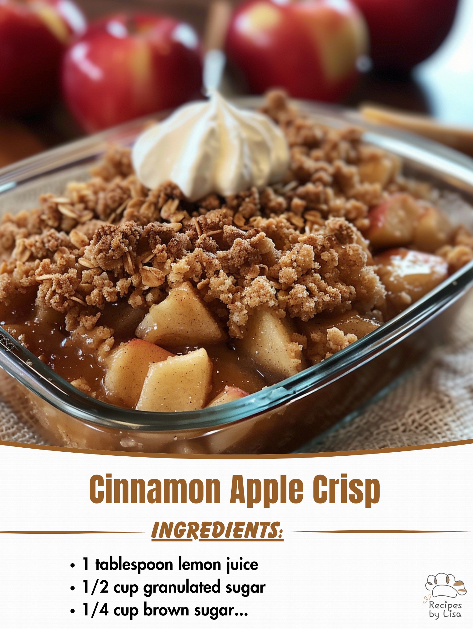 Cinnamon Apple Crisp 