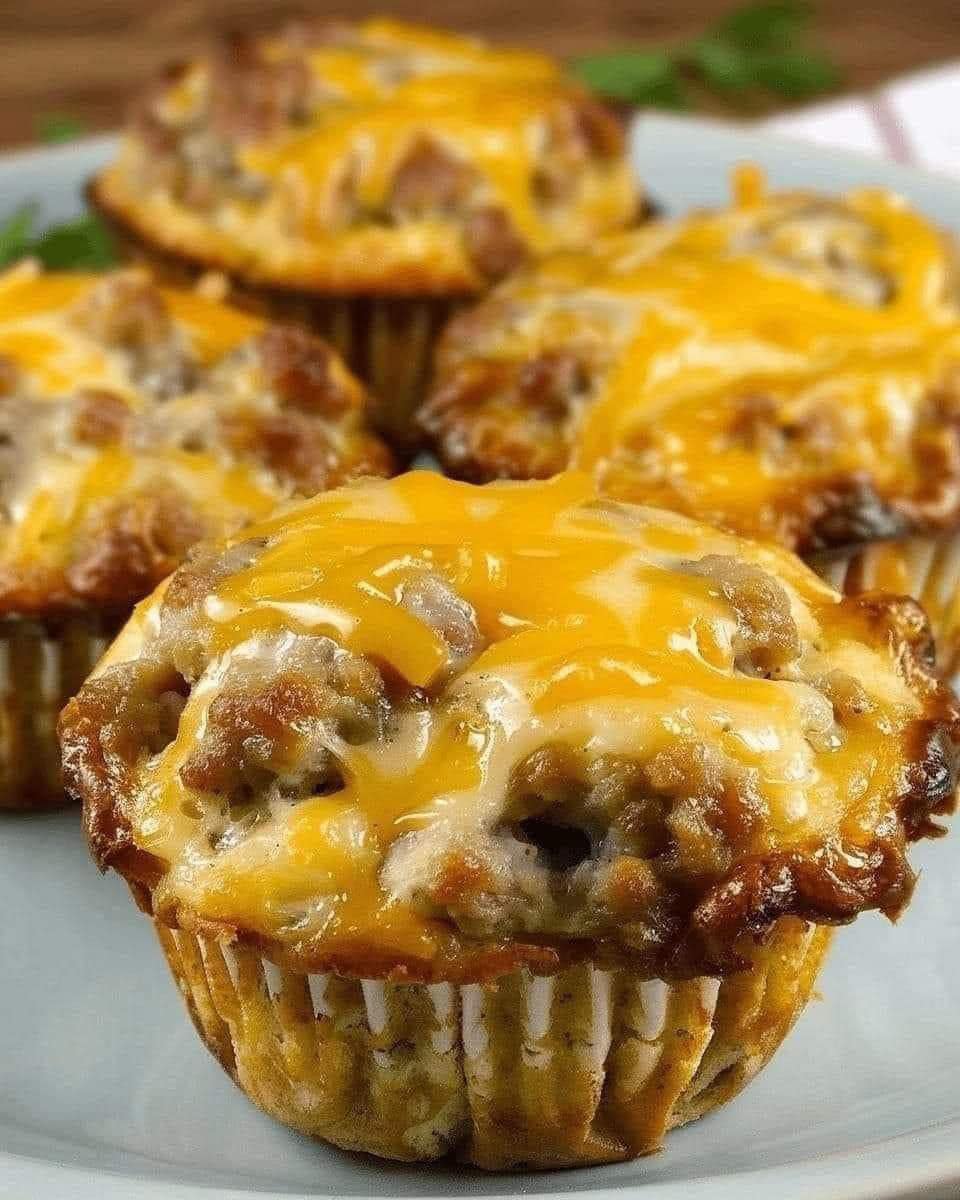 Sausage and Cheese Breakfast Muffins