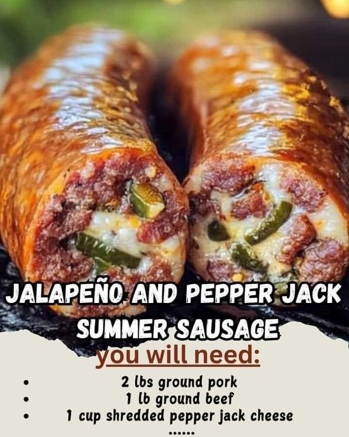 Jalapeño and Pepper Jack Summer Sausage 