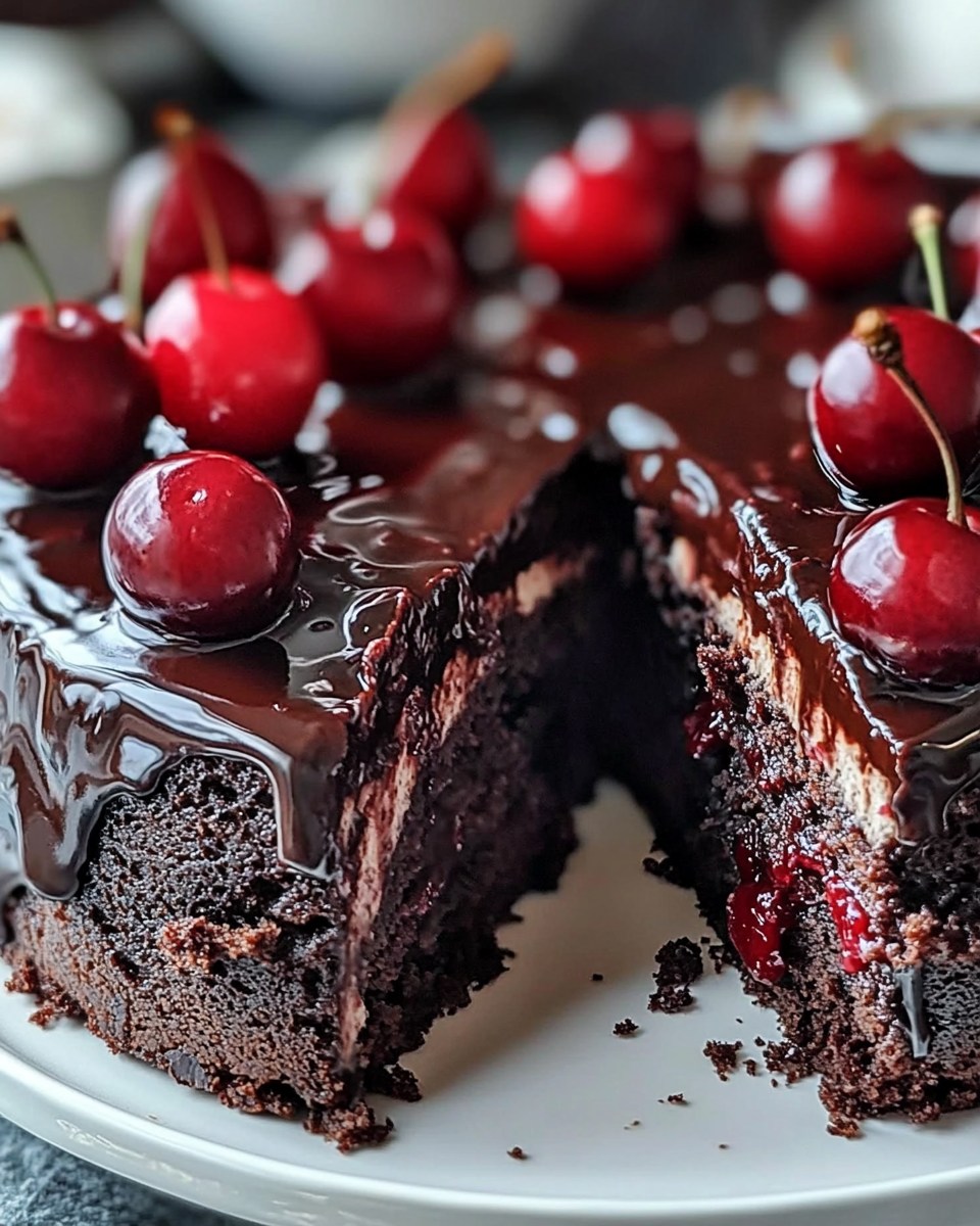 Cherry Chocolate Dream Cake Recipe Moist & Delicious 