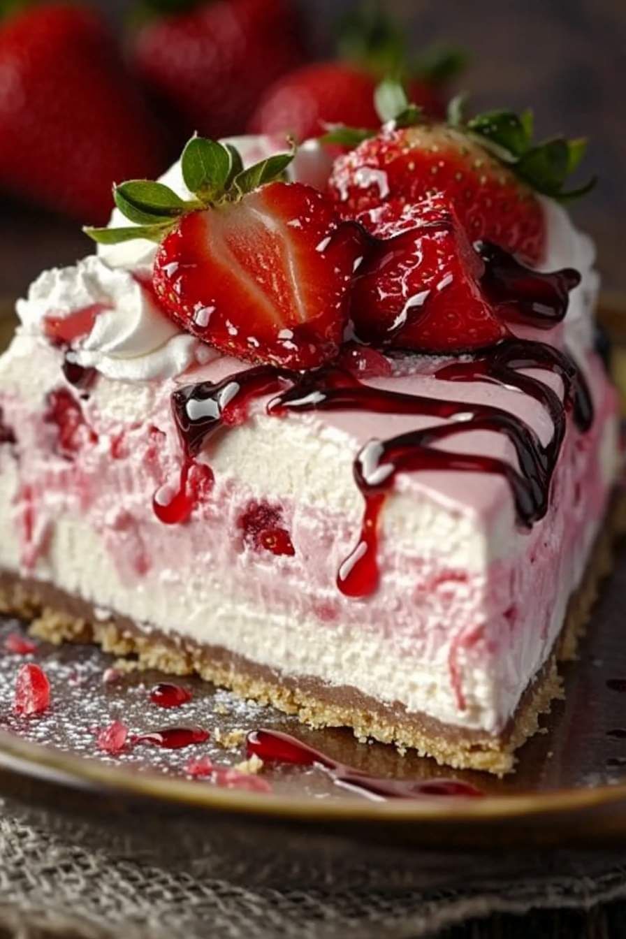 Luscious Strawberry Dream Cheesecake 