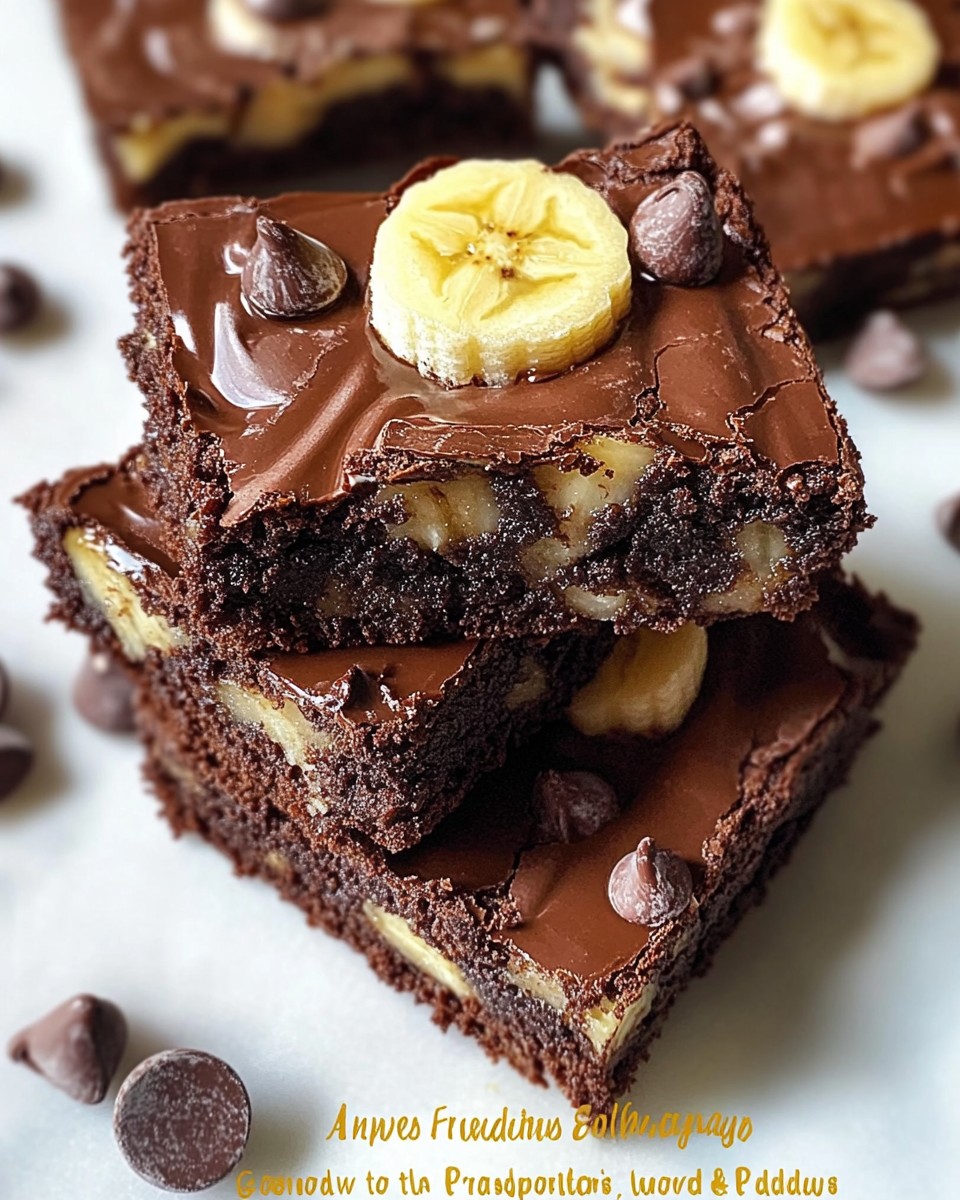 Chocolate Covered Banana Brownies Recipe