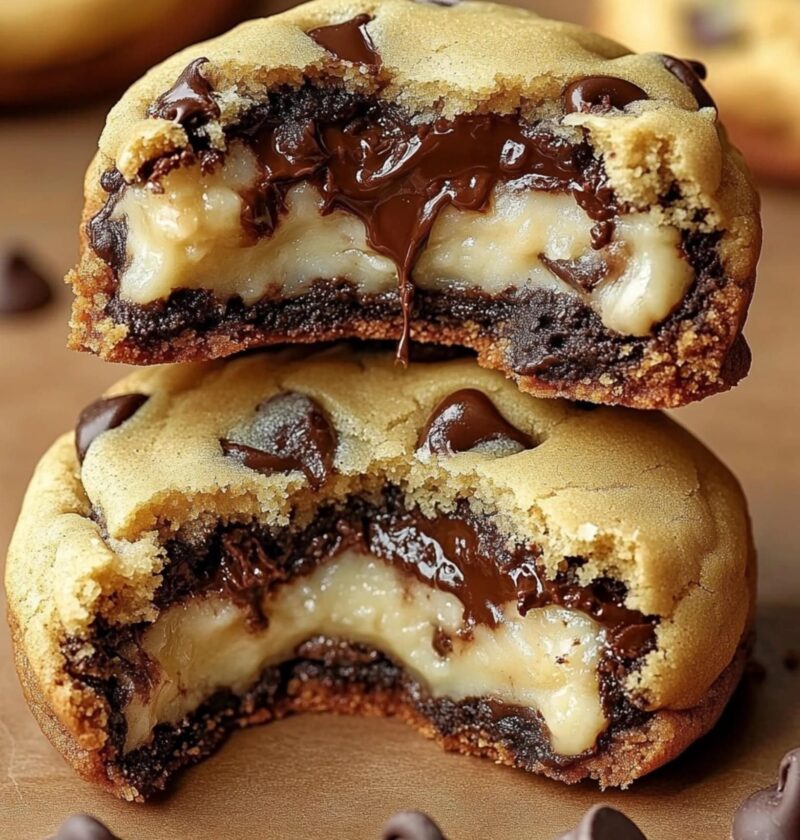 Cheesecake Stuffed Chocolate Chip Cookies