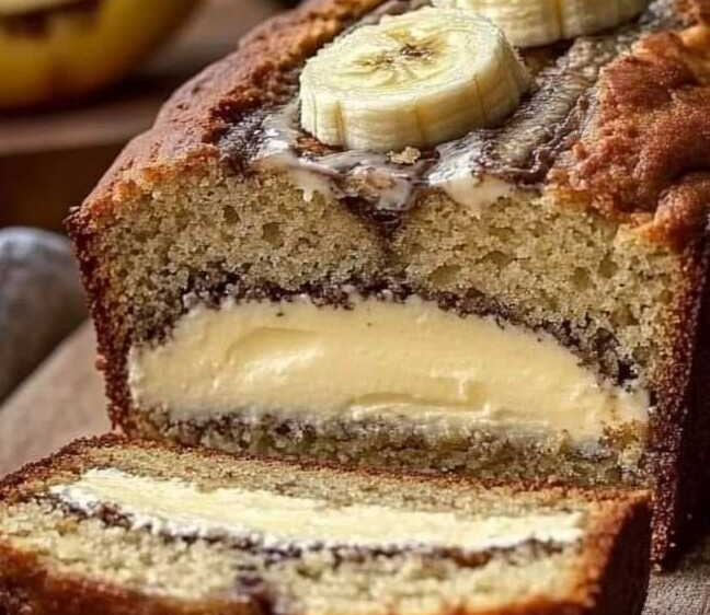 Irresistible Cream Cheese Banana Bread