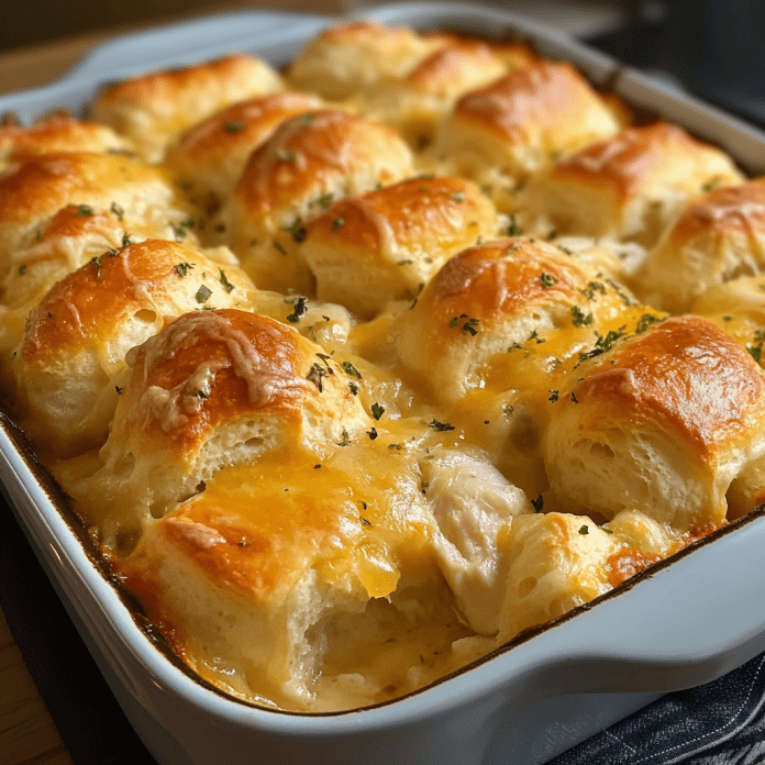 Chicken Bubble Biscuit Bake Casserole