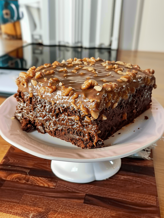 German Chocolate Sheet Cake