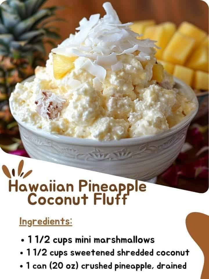 Hawaiian Pineapple Coconut Fluff: A Low-Point Recipe