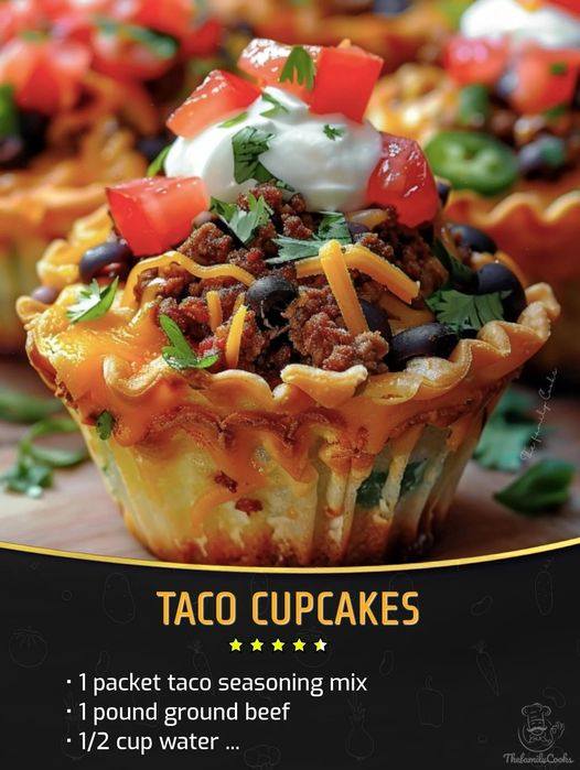 Taco Cupcakes Recipe (Weight Watchers)