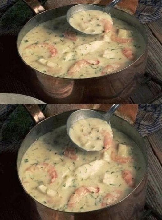 Bisque de fruits de mer au crabe et aux crevettes