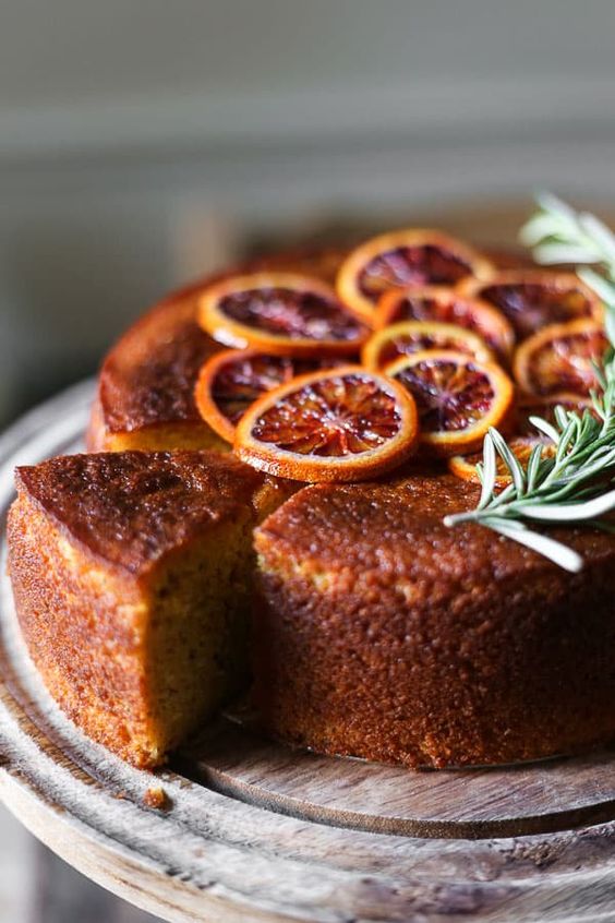 Whole Orange Cake with Chocolate Chips