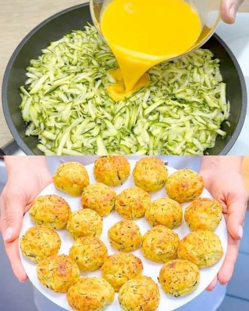 Zucchini Balls with Rice and Garlic Sauce