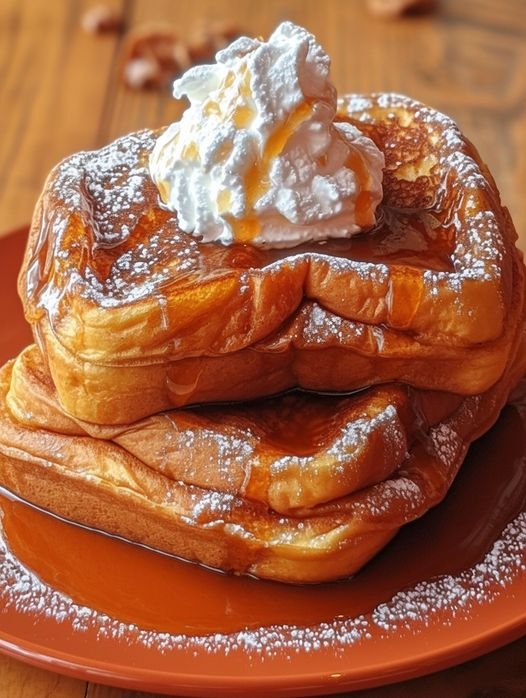 Pumpkin Pie French Toast with Homemade Pumpkin Syrup