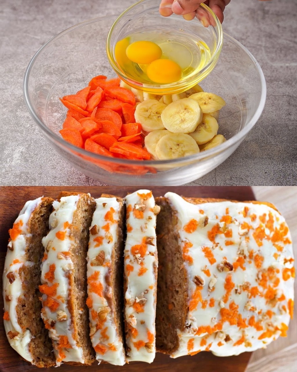 Super Delicious Banana Bread with Carrot Cake