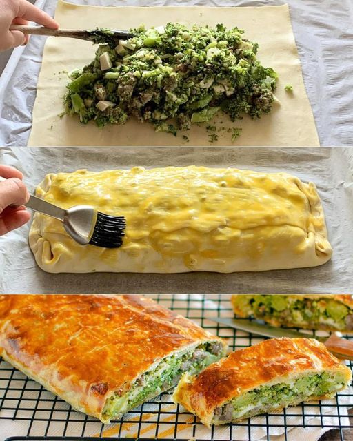 Broccoli and sausage strudel: the recipe for a rich and tasty rustic