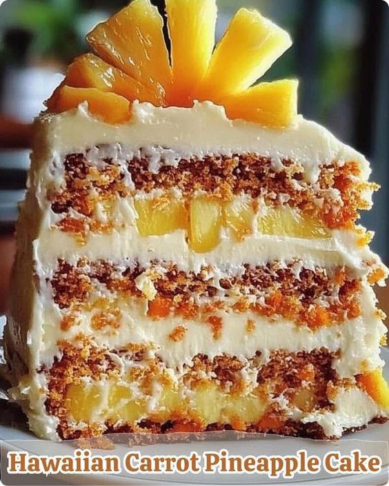 Hawaiian Carrot Pineapple Cake