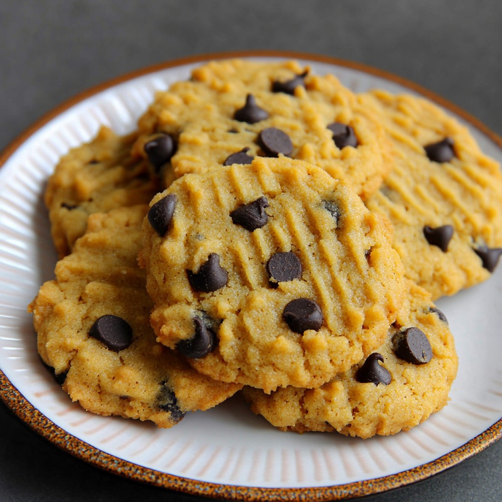 Vegan Pumpkin Butter Chocolate Chip Cookies