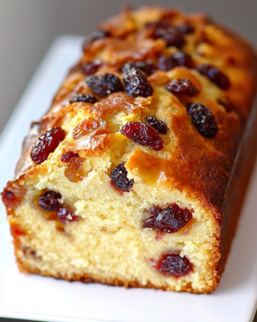 Soft cake with candied fruit