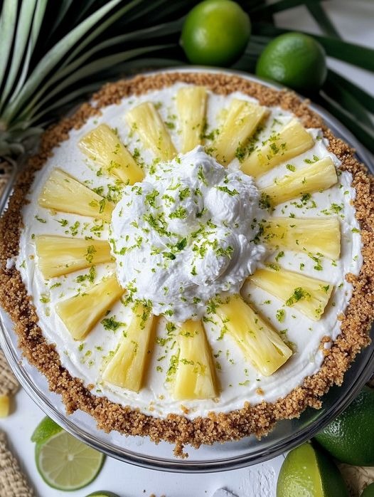 Tropical Pineapple Delight Cheesecake