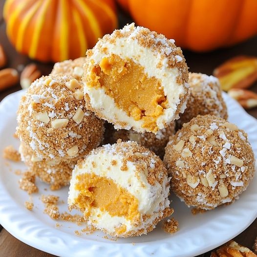 No-Bake Pumpkin Cheesecake Meatballs