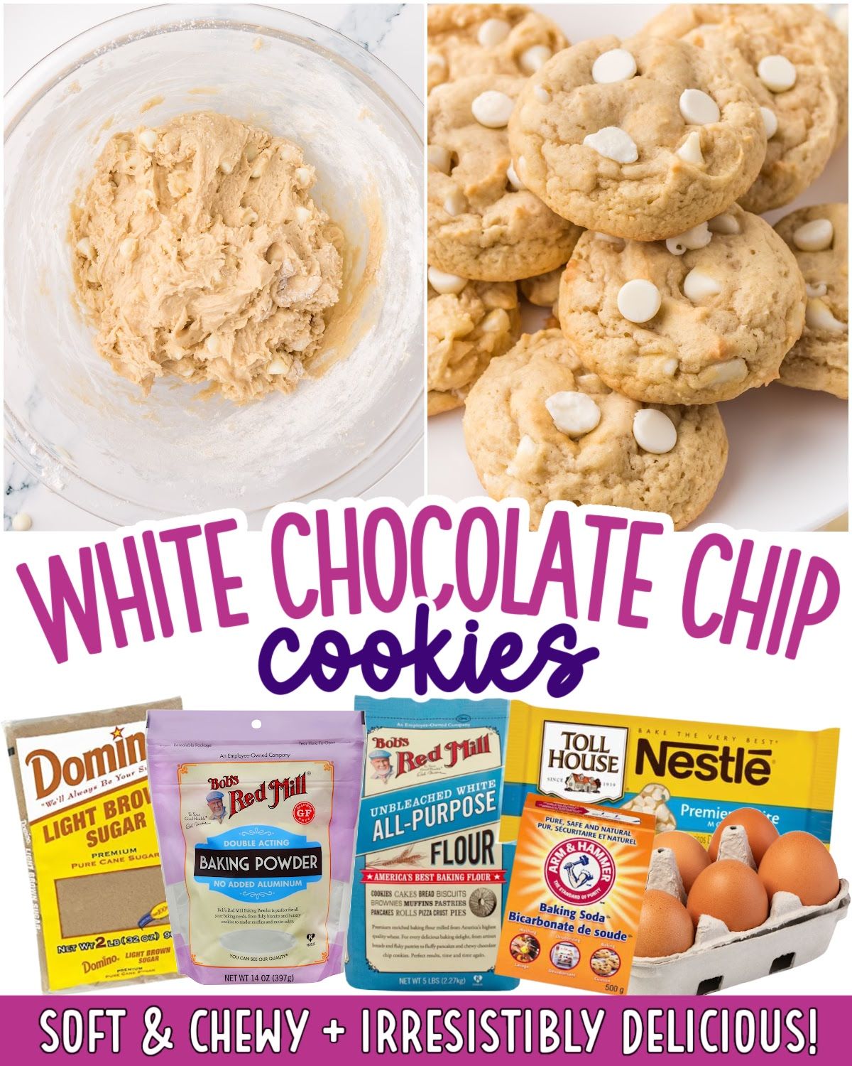 White Chocolate Chip Cookies