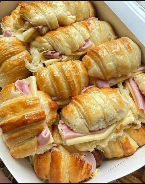 ham and cheese croissants