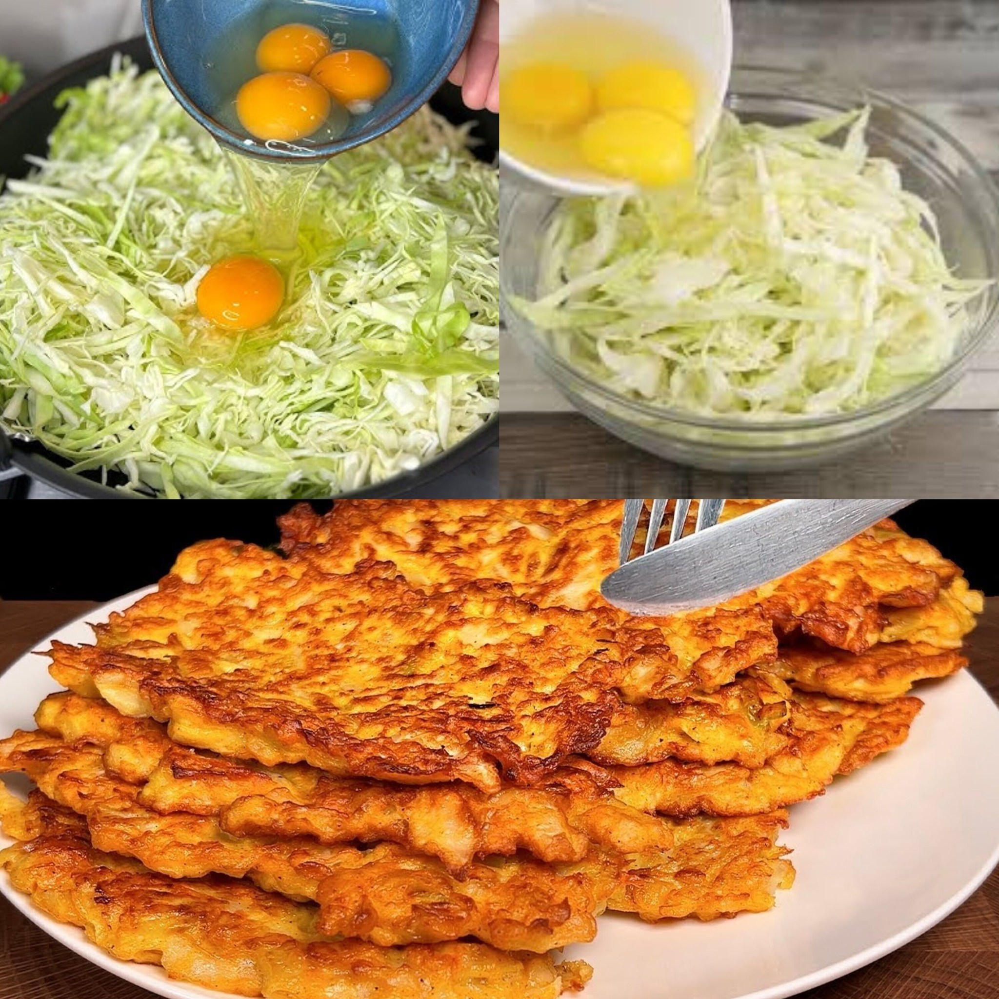 Cabbage and Egg Fritters: A Family Recipe That Will Drive You Crazy! ‎‎