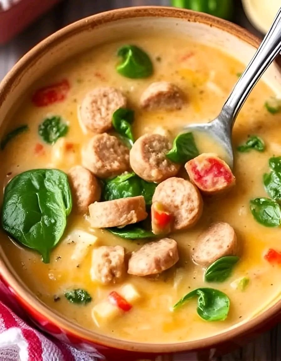 Creamy Parmesan Italian Sausage Soup