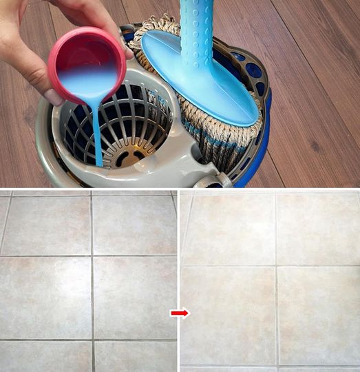 Trick with fabric softener and vinegar to polish even the dullest floor