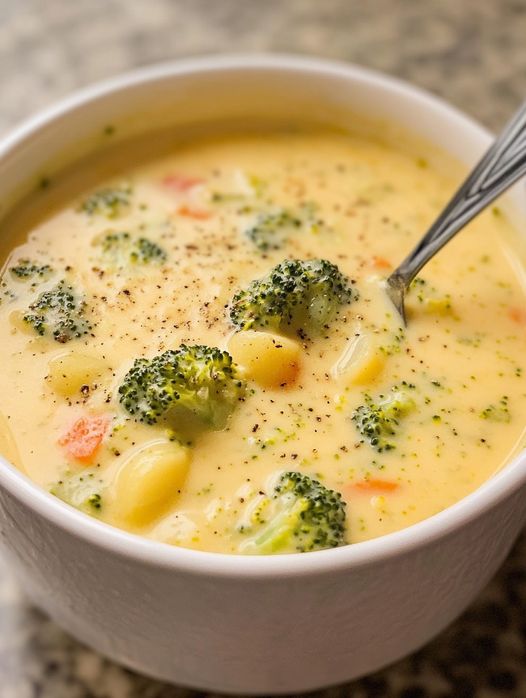 Cheddar Broccoli Potato Soup