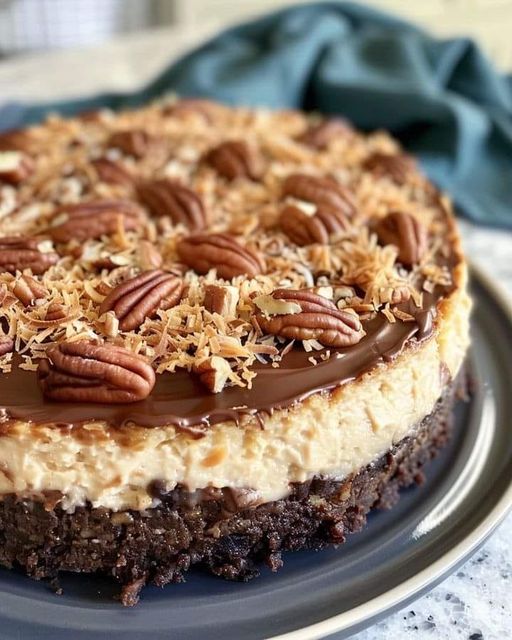 German Chocolate Cheesecake