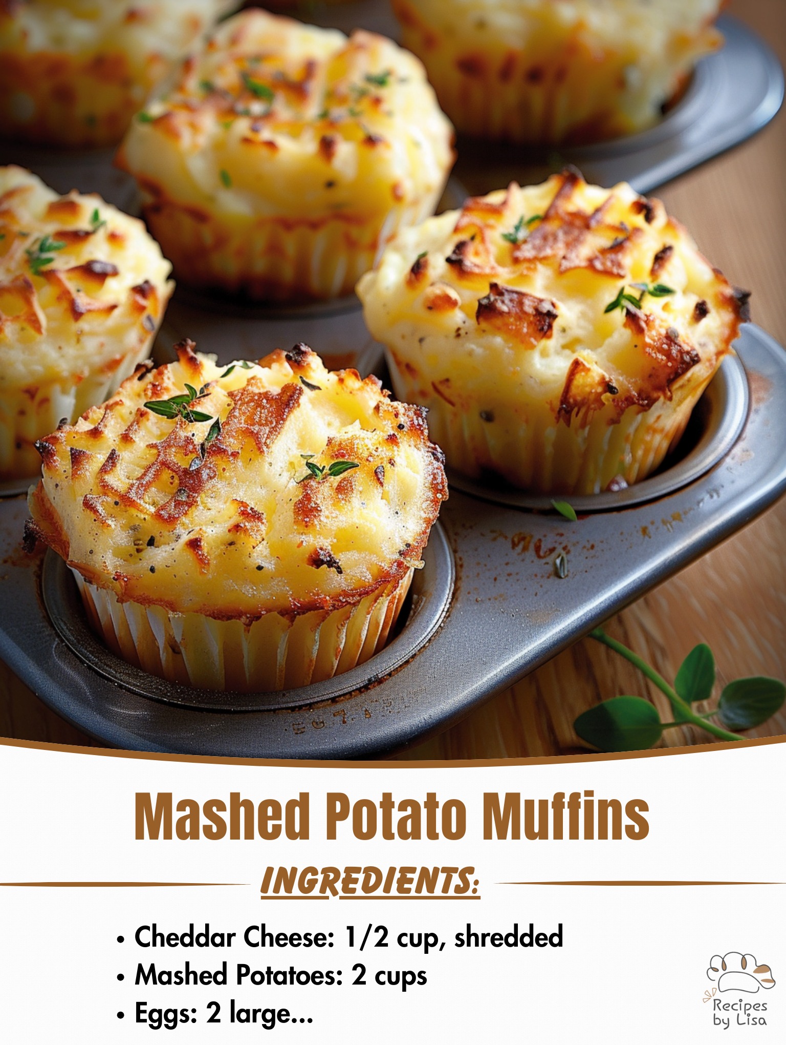  Mashed Potato Muffins – Perfectly Crispy and Cheesy 