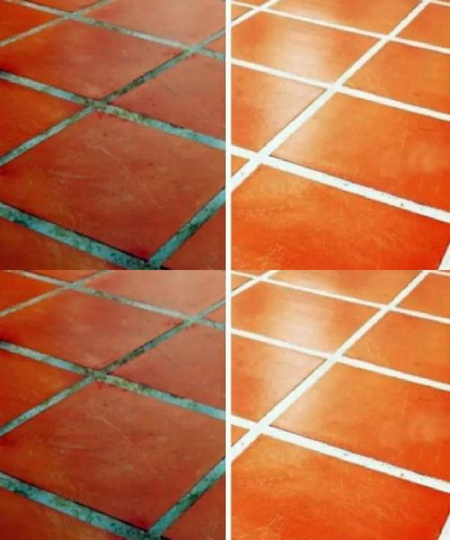 The trick to cleaning dirty grout and tiles and leaving a sweet scent