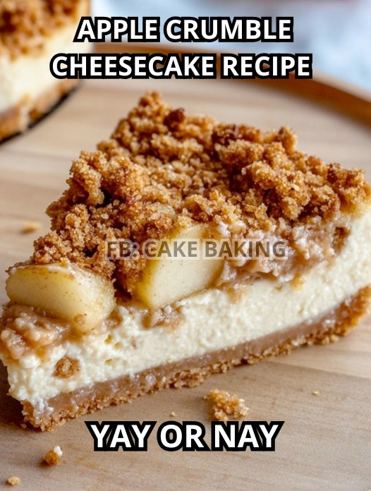 Apple Crumble Cheesecake