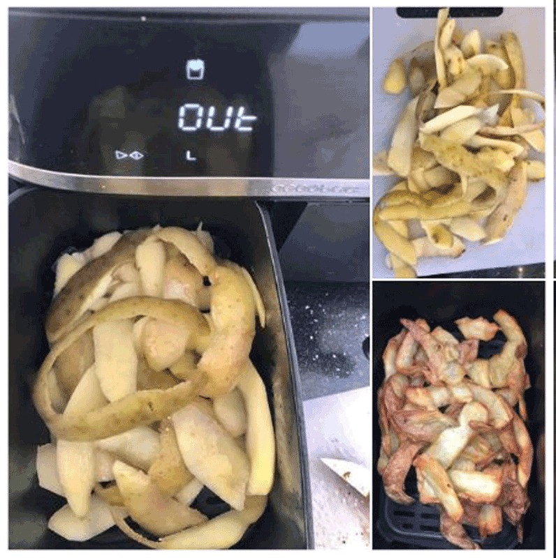 Air Fryer Potato Peelings 