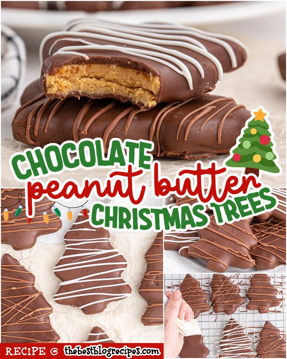  Chocolate Peanut Butter Christmas Trees