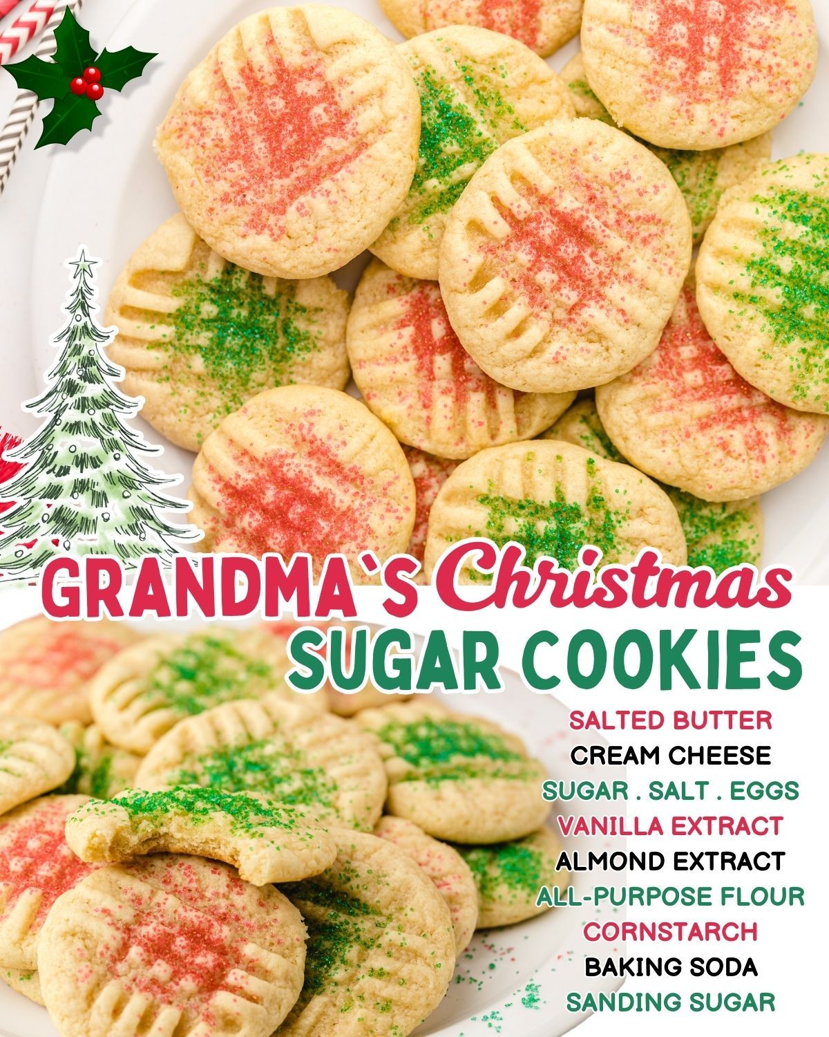 OLD FASHIONED CHRISTMAS SUGAR COOKIES 