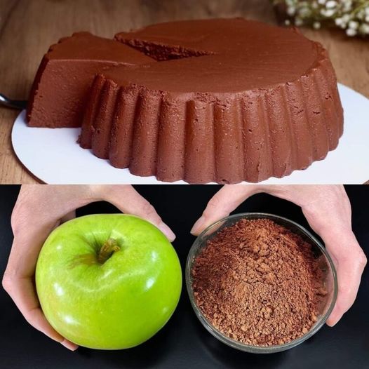 Healthy Apple and Cocoa Treat Without Flour (No Sugar)