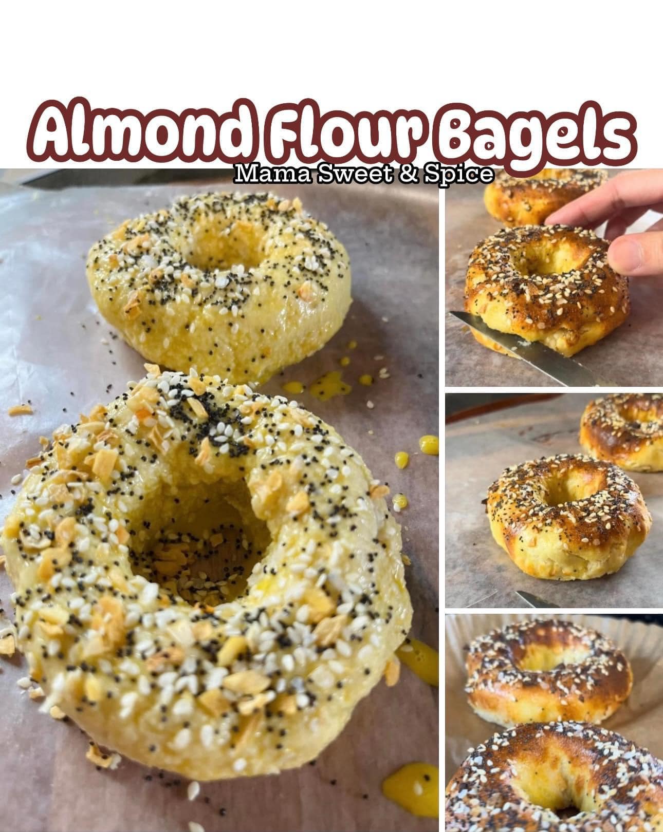 Delicious Almond flour Bagels – Air fried