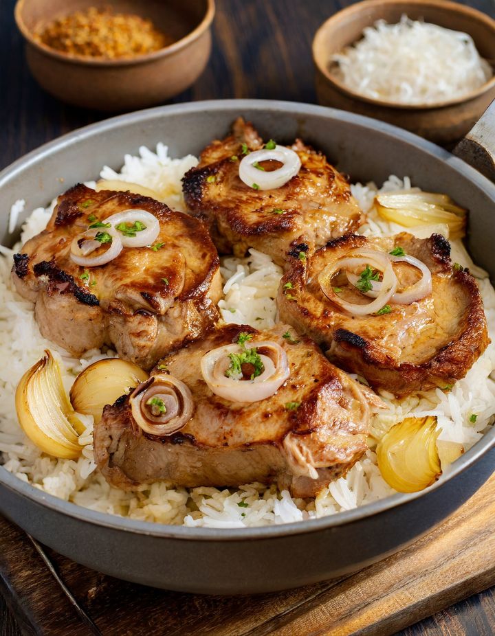 Pork Chops & Rice Casserole