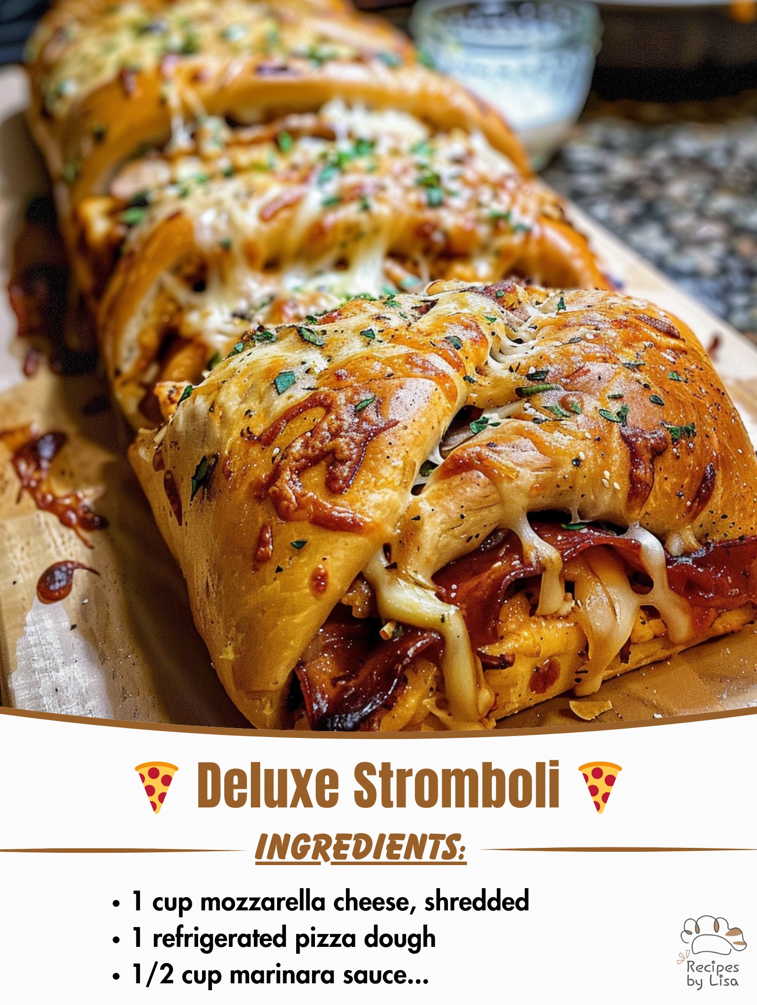  Deluxe Stromboli – A Feast of Flavor in Every Slice! 