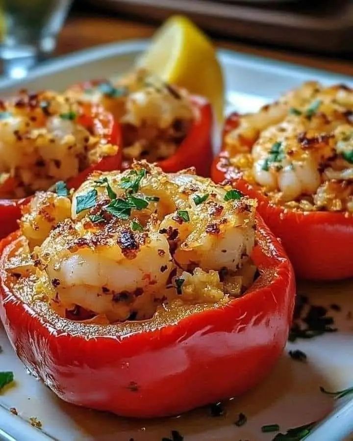  Crab & Shrimp Stuffed Bell Peppers 