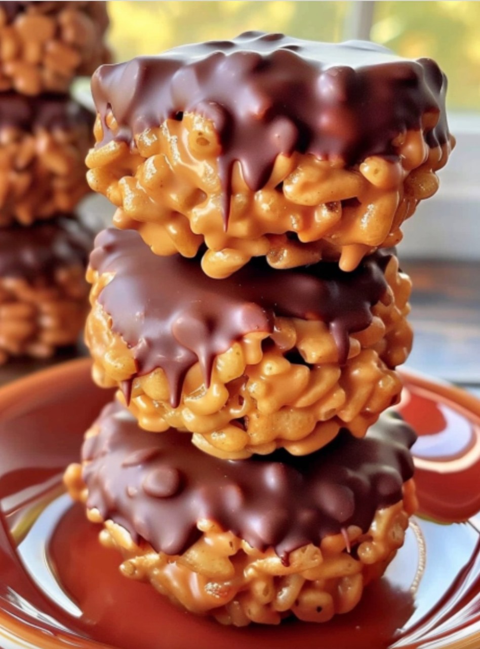 Peanut Butter Balls with Chocolate Rice Krispies