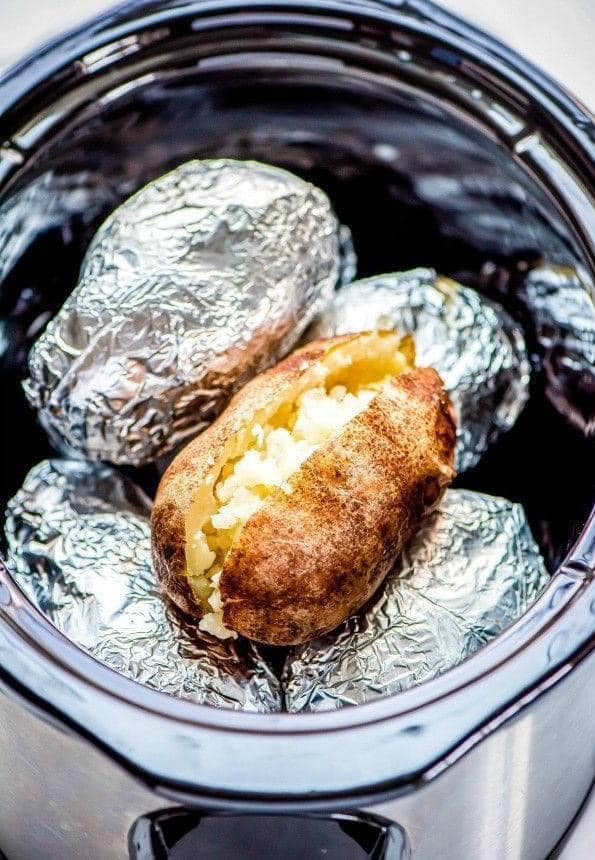 Crock Pot Baked Potatoes